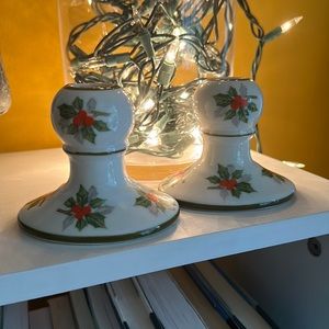 Norleans Mistletoe Candle stick holders